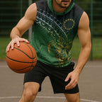 Cook Islands Rugby Kuki Avaiki Sleeveless Hoodie Tribal Turtle - Aussie Hoodie