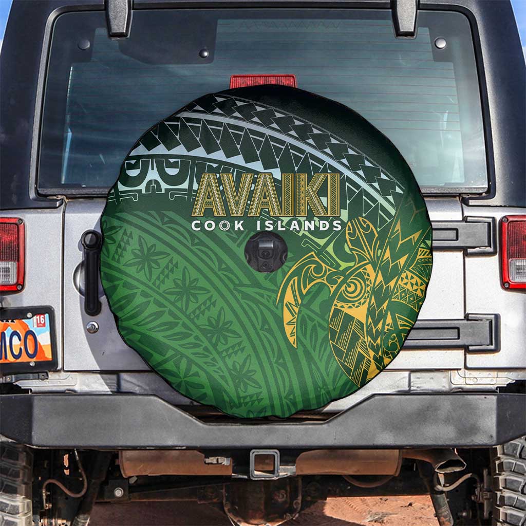 Cook Islands Rugby Kuki Avaiki Spare Tire Cover Tribal Turtle - Aussie Hoodie