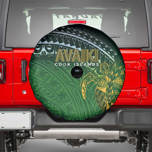 Cook Islands Rugby Kuki Avaiki Spare Tire Cover Tribal Turtle - Aussie Hoodie