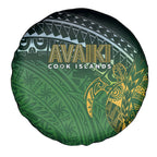 Cook Islands Rugby Kuki Avaiki Spare Tire Cover Tribal Turtle - Aussie Hoodie