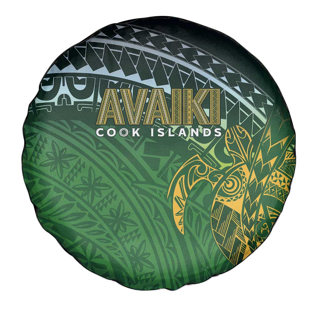 Cook Islands Rugby Kuki Avaiki Spare Tire Cover Tribal Turtle - Aussie Hoodie