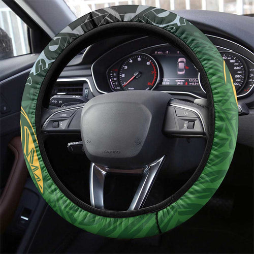 Cook Islands Rugby Kuki Avaiki Steering Wheel Cover Tribal Turtle - Aussie Hoodie