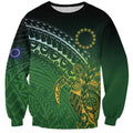 Cook Islands Rugby Kuki Avaiki Sweatshirt Tribal Turtle - Aussie Hoodie