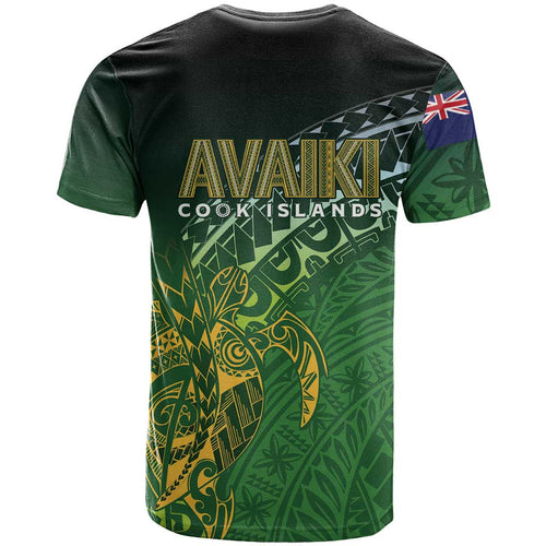 Cook Islands Rugby Kuki Avaiki T Shirt Tribal Turtle - Aussie Hoodie