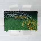 Cook Islands Rugby Kuki Avaiki Tablecloth Tribal Turtle - Aussie Hoodie