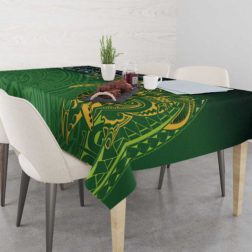 Cook Islands Rugby Kuki Avaiki Tablecloth Tribal Turtle - Aussie Hoodie