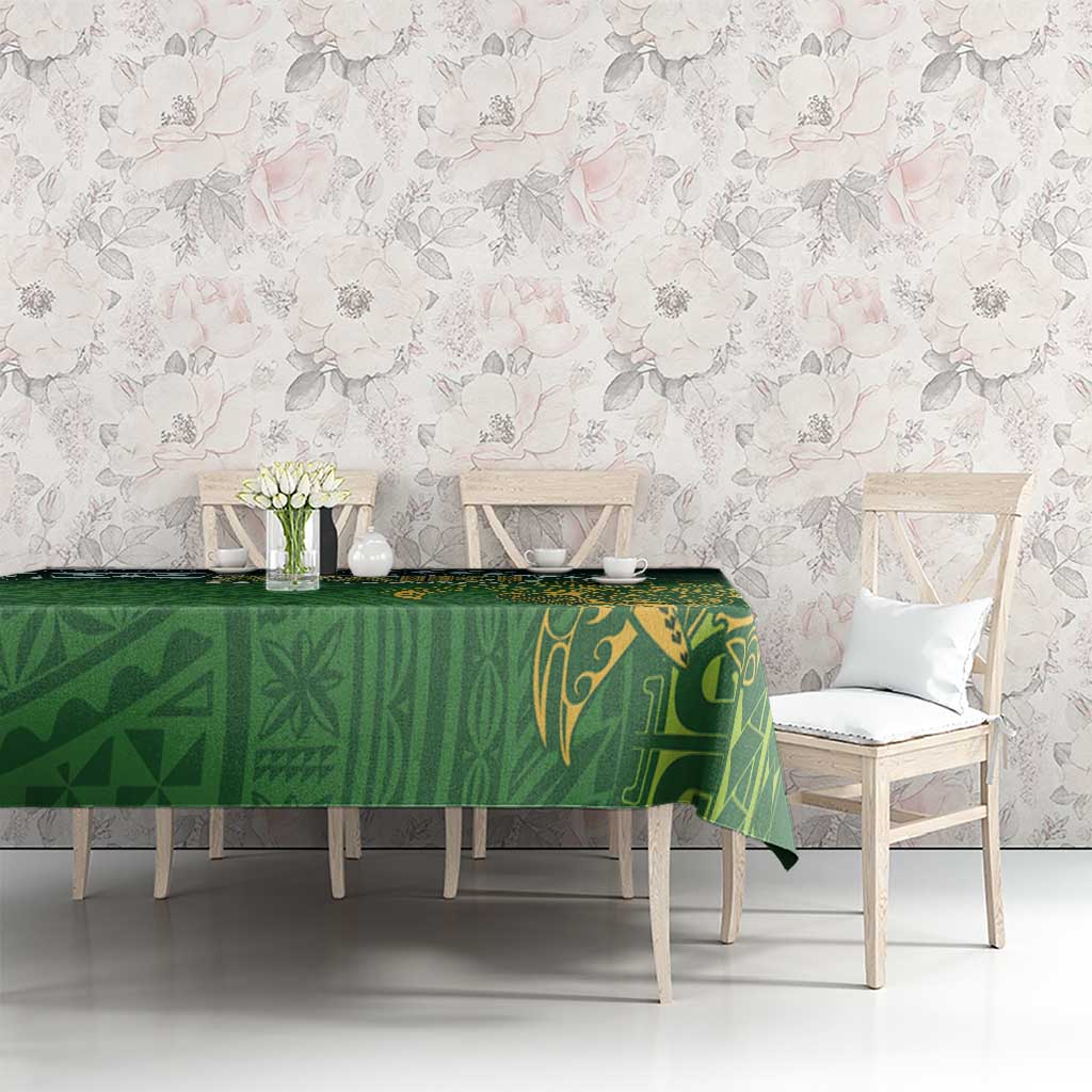 Cook Islands Rugby Kuki Avaiki Tablecloth Tribal Turtle - Aussie Hoodie