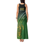 Cook Islands Rugby Kuki Avaiki Tank Maxi Dress Tribal Turtle - Aussie Hoodie