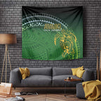 Cook Islands Rugby Kuki Avaiki Tapestry Tribal Turtle - Aussie Hoodie
