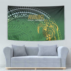 Cook Islands Rugby Kuki Avaiki Tapestry Tribal Turtle - Aussie Hoodie