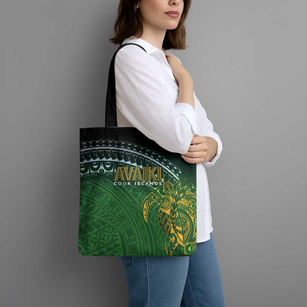 Cook Islands Rugby Kuki Avaiki Tote Bag Tribal Turtle - Aussie Hoodie