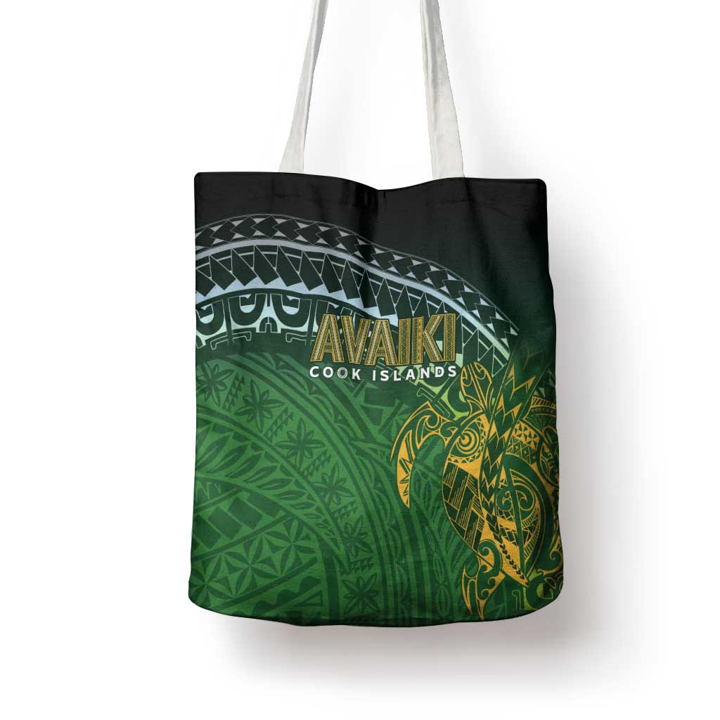 Cook Islands Rugby Kuki Avaiki Tote Bag Tribal Turtle - Aussie Hoodie