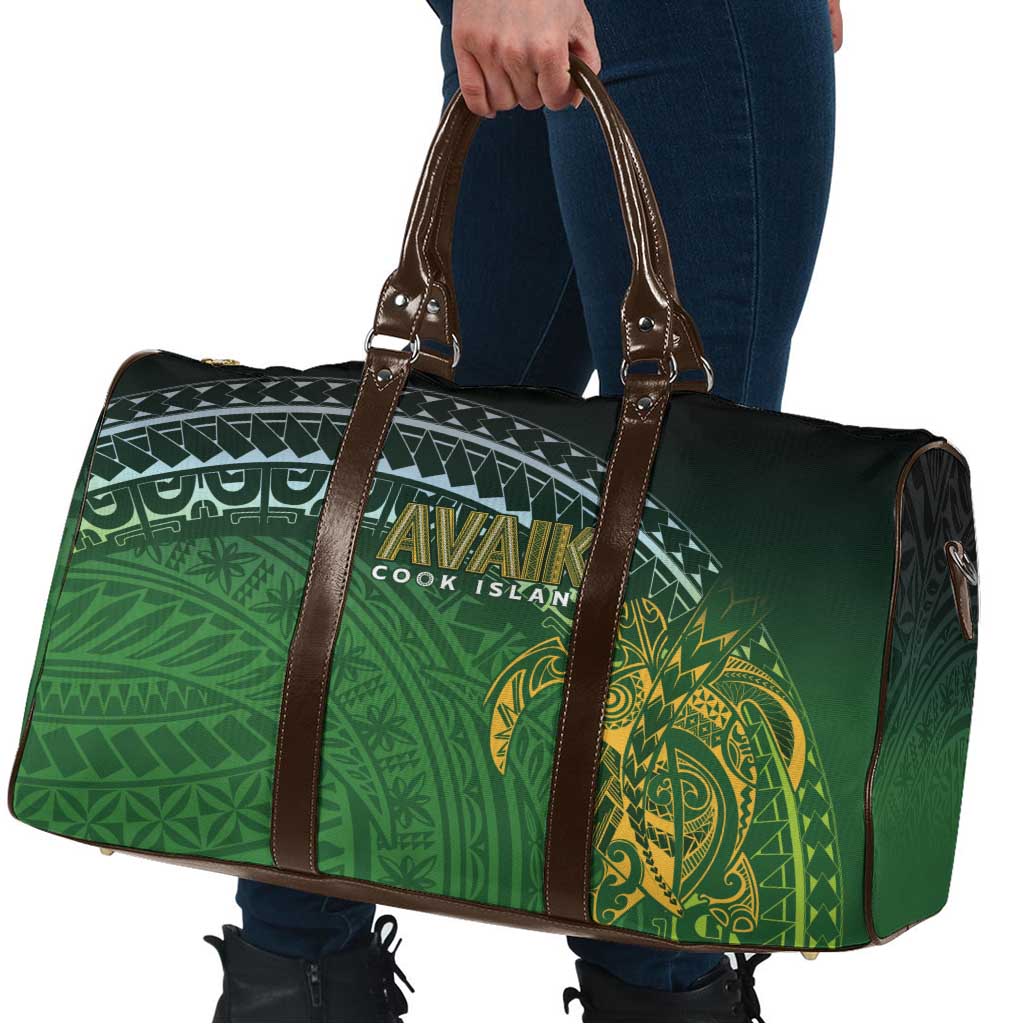 Cook Islands Rugby Kuki Avaiki Travel Bag Tribal Turtle - Aussie Hoodie