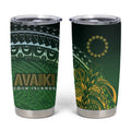 Cook Islands Rugby Kuki Avaiki Tumbler Cup Tribal Turtle - Aussie Hoodie