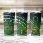 Cook Islands Rugby Kuki Avaiki Tumbler Cup Tribal Turtle - Aussie Hoodie