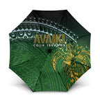 Cook Islands Rugby Kuki Avaiki Umbrella Tribal Turtle - Aussie Hoodie