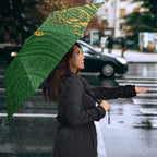 Cook Islands Rugby Kuki Avaiki Umbrella Tribal Turtle - Aussie Hoodie