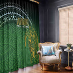 Cook Islands Rugby Kuki Avaiki Window Curtain Tribal Turtle - Aussie Hoodie