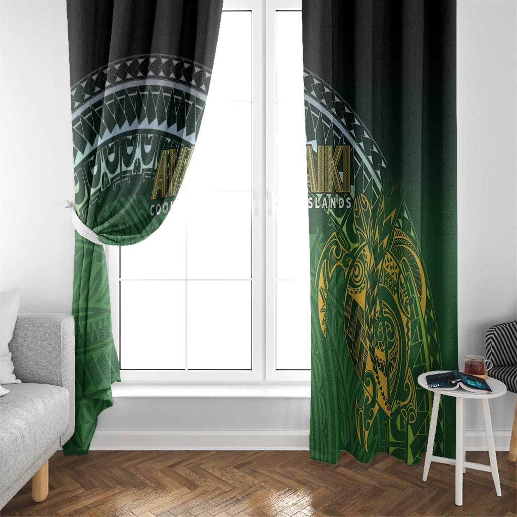 Cook Islands Rugby Kuki Avaiki Window Curtain Tribal Turtle - Aussie Hoodie