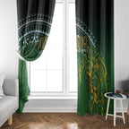 Cook Islands Rugby Kuki Avaiki Window Curtain Tribal Turtle - Aussie Hoodie
