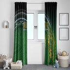 Cook Islands Rugby Kuki Avaiki Window Curtain Tribal Turtle - Aussie Hoodie