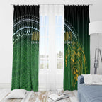 Cook Islands Rugby Kuki Avaiki Window Curtain Tribal Turtle - Aussie Hoodie