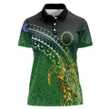 Cook Islands Rugby Kuki Avaiki Women Polo Shirt Tribal Turtle - Aussie Hoodie