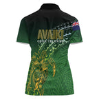 Cook Islands Rugby Kuki Avaiki Women Polo Shirt Tribal Turtle - Aussie Hoodie
