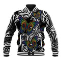 Aotearoa Takatapui Pride Baseball Jacket Rainbow Butterfly - Free To Love