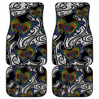 Aotearoa Takatapui Pride Car Mats Rainbow Butterfly - Free To Love