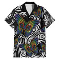 Aotearoa Takatapui Pride Family Matching Mermaid Dress and Hawaiian Shirt Rainbow Butterfly - Free To Love