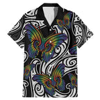 Aotearoa Takatapui Pride Family Matching Mermaid Dress and Hawaiian Shirt Rainbow Butterfly - Free To Love