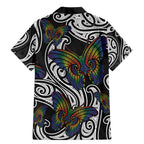 Aotearoa Takatapui Pride Family Matching Mermaid Dress and Hawaiian Shirt Rainbow Butterfly - Free To Love