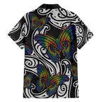 Aotearoa Takatapui Pride Hawaiian Shirt Rainbow Butterfly - Free To Love