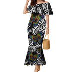 Aotearoa Takatapui Pride Mermaid Dress Rainbow Butterfly - Free To Love