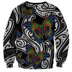 Aotearoa Takatapui Pride Sweatshirt Rainbow Butterfly - Free To Love