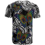 Aotearoa Takatapui Pride T Shirt Rainbow Butterfly - Free To Love