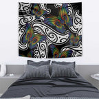 Aotearoa Takatapui Pride Tapestry Rainbow Butterfly - Free To Love