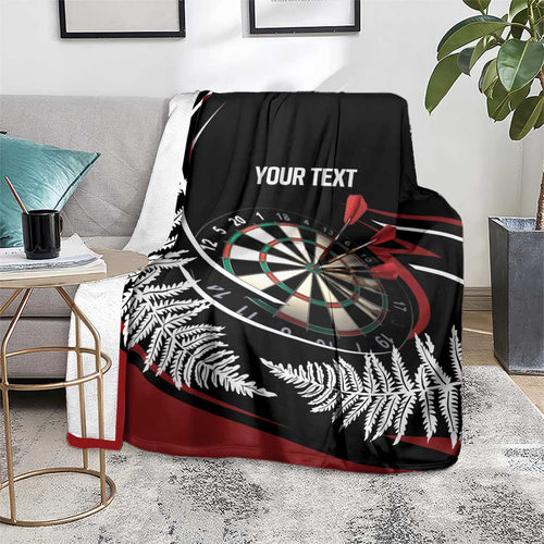 New Zealand Darts Personalised Blanket Silver Fern Dynamic