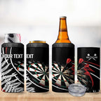 New Zealand Darts Personalised 4 in 1 Can Cooler Tumbler Silver Fern Dynamic