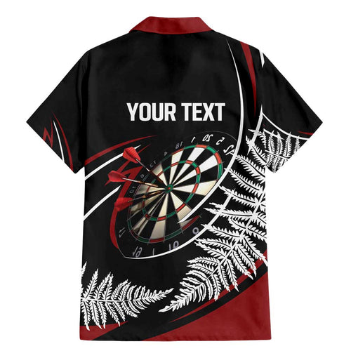 New Zealand Darts Personalised Family Matching Mermaid Dress and Hawaiian Shirt Silver Fern Dynamic