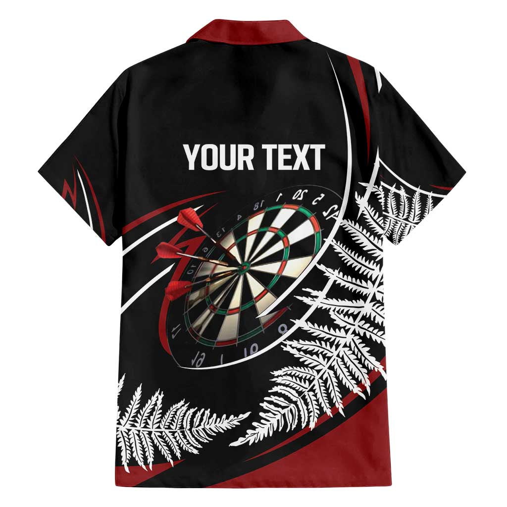 New Zealand Darts Personalised Family Matching Off Shoulder Maxi Dress and Hawaiian Shirt Silver Fern Dynamic