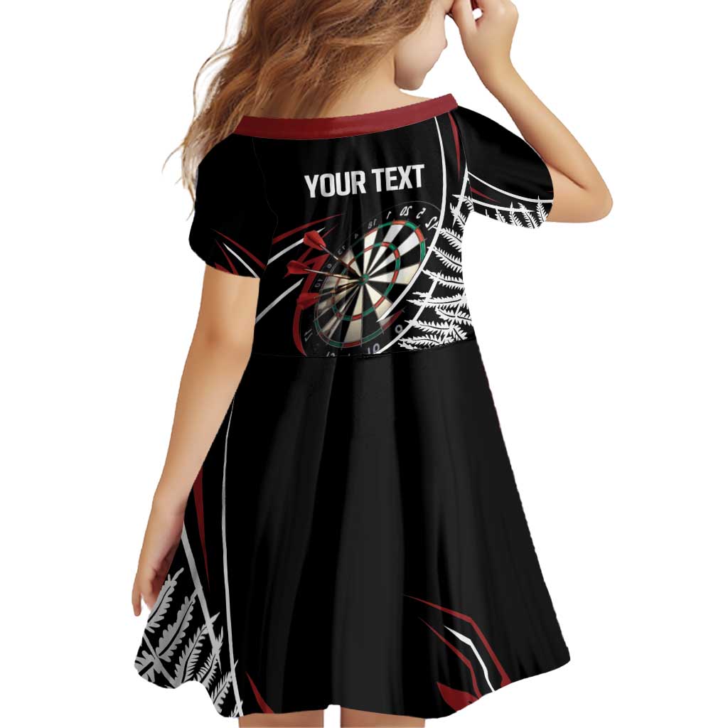 New Zealand Darts Personalised Family Matching Puletasi and Hawaiian Shirt Silver Fern Dynamic
