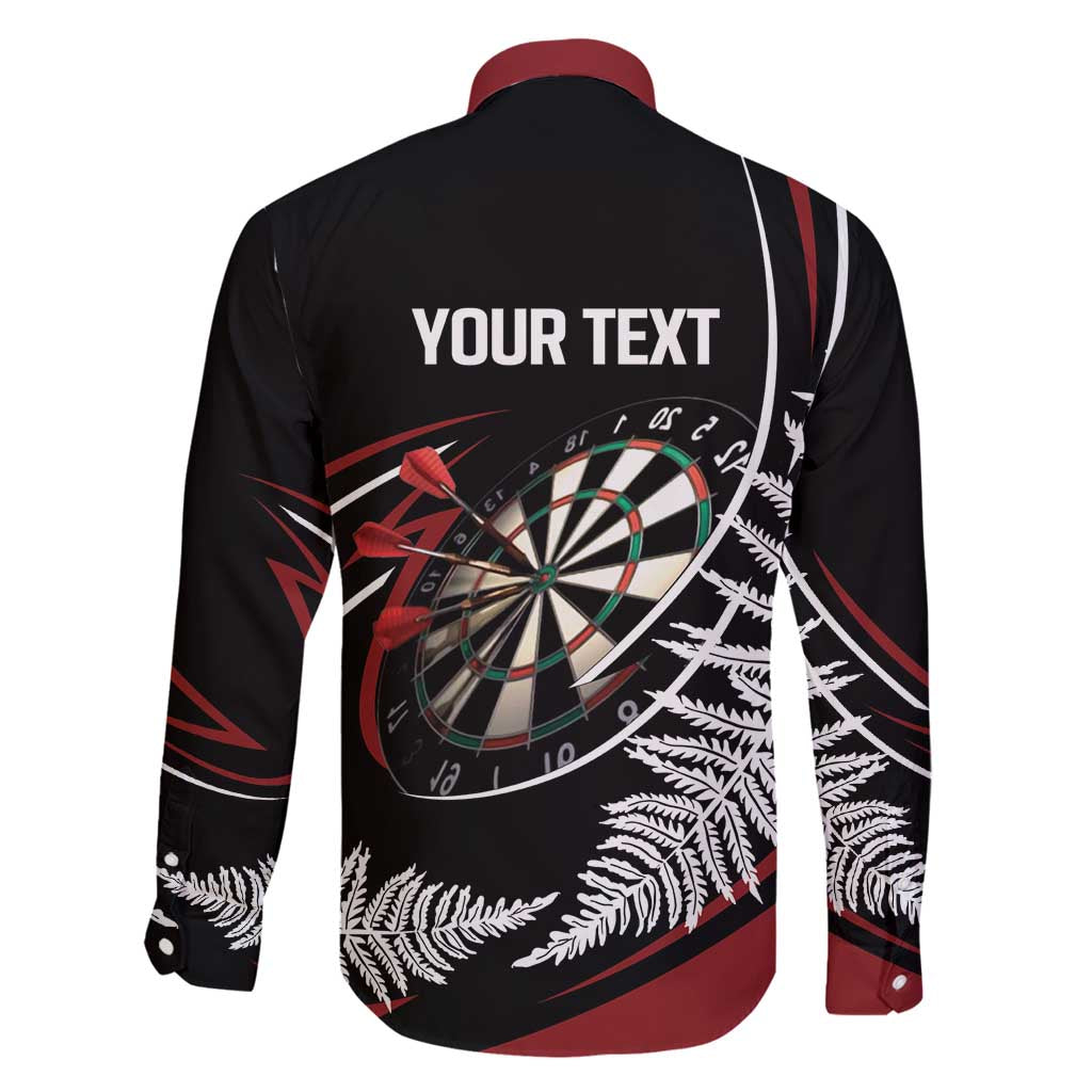 New Zealand Darts Personalised Family Matching Puletasi and Hawaiian Shirt Silver Fern Dynamic
