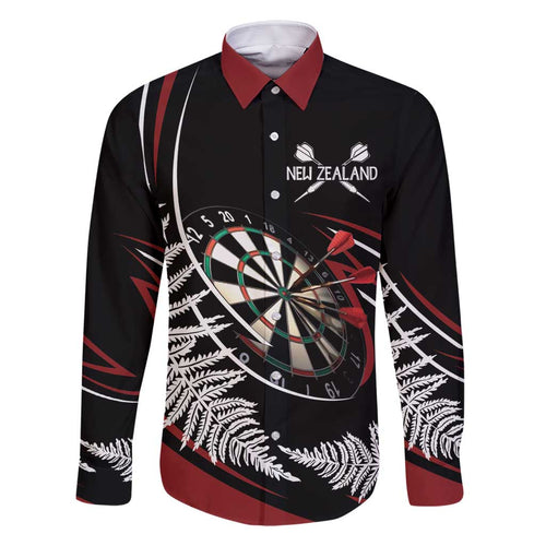 New Zealand Darts Personalised Family Matching Summer Maxi Dress and Hawaiian Shirt Silver Fern Dynamic