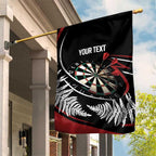 New Zealand Darts Personalised Garden Flag Silver Fern Dynamic
