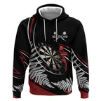 New Zealand Darts Personalised Hoodie Silver Fern Dynamic