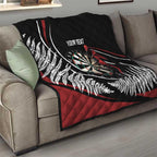 New Zealand Darts Personalised Quilt Silver Fern Dynamic