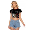 New Zealand Darts Personalised Raglan Cropped T Shirt Silver Fern Dynamic