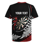 New Zealand Darts Personalised Rugby Jersey Silver Fern Dynamic